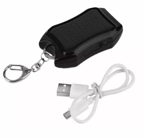Mini Solar Power Bank Key Chain with Led